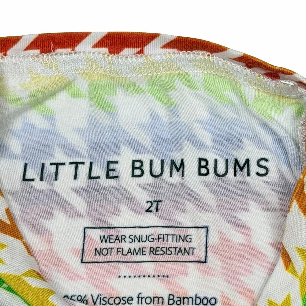 Little‎ Bum Bums Rainbow Houndstooth Bamboo Pajamas